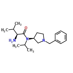 N-[(3S)-1-Benzyl-3-pyrrolidinyl]-N-isopropyl-L-valinamide Structure