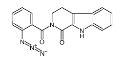 2-(2-azidobenzoyl)-4,9-dihydro-3H-pyrido[3,4-b]indol-1-one Structure