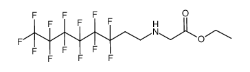 (3,3,4,4,5,5,6,6,7,7,8,8,8-Tridecafluoro-octylamino)-acetic acid ethyl ester结构式