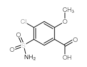 4-Chloro-2-methoxy-5-sulfamoylbenzoic acid Structure