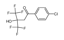 1-(4-chlorophenyl)-4,4,4-trifluoro-3-hydroxy-3-(trifluoromethyl)butan-1-one结构式