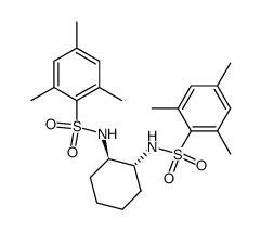 (1R,2R)-N,N'-bis(2,4,6-trimethylbenzenesulfonyl)-cyclohexane-1,2-diamine Structure