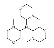 4-methyl-N,N-bis(4-methylmorpholin-3-yl)morpholin-3-amine结构式