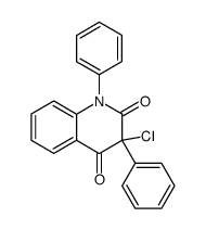 3-chloro-1,3-diphenyl-1H,3H-quinoline-2,4-dione结构式