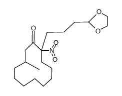 2-(3-(1,3-Dioxolan-2-yl)propyl)-11-methyl-2-nitrocyclododecanon Structure