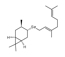 (1S,3R,4R,6R)-(-)-isocaranyl geranyl selenide结构式