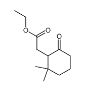 ethyl 2-(2,2-dimethyl-6-oxocyclohexyl)acetate结构式