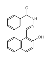 Benzoic acid,2-[(2-hydroxy-1-naphthalenyl)methylene]hydrazide Structure