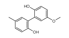 2,2'-Dihydroxy-5'-methyl-5-methoxybiphenyl结构式