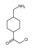 Ethanone, 1-[4-(aminomethyl)cyclohexyl]-2-chloro-, trans- (9CI)结构式