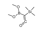 dimethoxyboryl trimethylsilyl ketene Structure