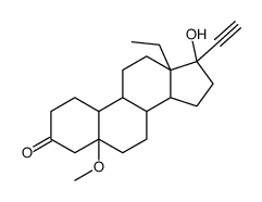 (5R,8R,9S,10R,13S,14S,17R)-13-ethyl-17-ethynyl-17-hydroxy-5-methoxy-2,4,6,7,8,9,10,11,12,14,15,16-dodecahydro-1H-cyclopenta[a]phenanthren-3-one Structure