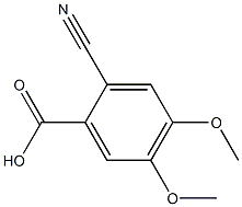 2-cyano-4,5-dimethoxybenzoic acid结构式