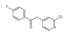 2-(2-chloropyridin-4-yl)-1-(4-fluorophenyl)ethanone结构式