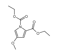 4-methoxy-pyrrole-1,2-dicarboxylic acid diethyl ester结构式