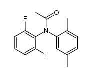 N-acetyl-2,6-difluoro-2',5'-dimethyldiphenylamine结构式