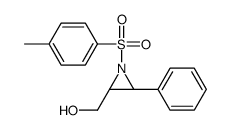 [(2R,3R)-1-(4-methylphenyl)sulfonyl-3-phenylaziridin-2-yl]methanol结构式