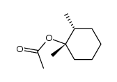 (1S,2R)-1,2-dimethylcyclohexyl acetate结构式