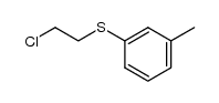 (2-chloroethyl)(3-methylphenyl)sulfane Structure