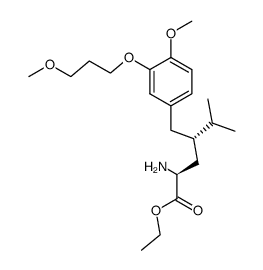 ethyl (2S,4S)-2-amino-4-(4-methoxy-3-(3-methoxypropoxy)benzyl)-5-methylhexanoate结构式