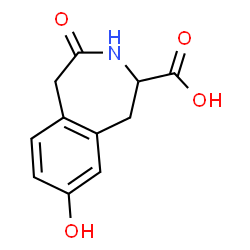 2,3,4,5-Tetrahydro-8-hydroxy-4-oxo-1H-3-benzazepine-2-carboxylic acid structure