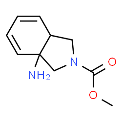 2H-Isoindole-2-carboxylicacid,3a-amino-1,3,3a,7a-tetrahydro-,methylester Structure