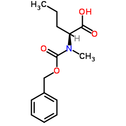 N-[(Benzyloxy)carbonyl]-N-methyl-L-norvaline结构式