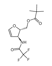 ((2S,3S)-3-(2,2,2-trifluoroacetamido)-2,3-dihydrofuran-2-yl)methyl pivalate Structure