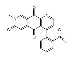 8-methyl-4-(2-nitrophenyl)pyrido[4,3-g]quinoline-5,7,10(8H)-trione结构式