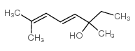 3,7-二甲基-4,6-辛二烯-3-醇结构式