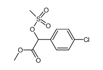 2-methanesulfonyloxy-2-(4-chlorophenyl)acetic acid methyl ester Structure