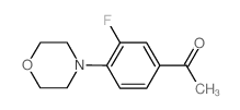 1-(3-fluoro-4-morpholin-4-ylphenyl)ethanone structure