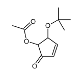 [2-[(2-methylpropan-2-yl)oxy]-5-oxocyclopent-3-en-1-yl] acetate结构式