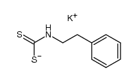 N-(2-phenylethyl)dithiocarbamate potassium salt Structure