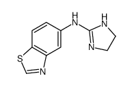 5-Benzothiazolamine,N-(4,5-dihydro-1H-imidazol-2-yl)-(9CI) Structure