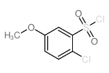 2-CYANO-5-METHOXYBENZENE-1-SULFONYL CHLORIDE Structure