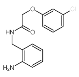 N-[(2-aminophenyl)methyl]-2-(3-chlorophenoxy)acetamide structure