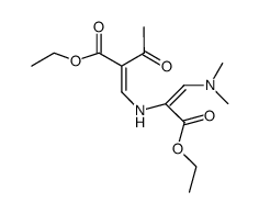 ethyl 2-(((1-(dimethylamino)-3-ethoxy-3-oxoprop-1-en-2-yl)amino)methylene)-3-oxobutanoate Structure