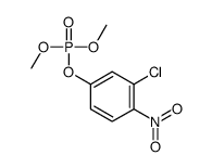 Phosphoric acid dimethyl 3-chloro-4-nitrophenyl ester结构式