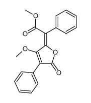 (E)-[3-Methoxy-5-oxo-4-phenylfuran-2(5H)-ylidene]phenylacetic acid methyl ester Structure