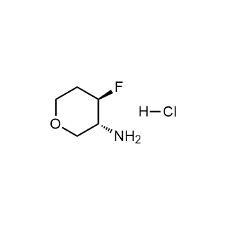 (3R,4R)-4-fluorotetrahydro-2H-pyran-3-amine hydrochloride Structure