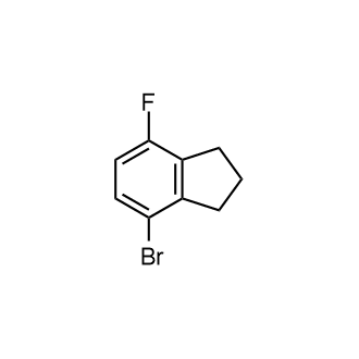 4-溴-7-氟-2,3-二氢-1H-茚结构式