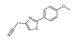 [2-(4-methoxy-phenyl)-thiazol-4-yl]-acetonitrile结构式