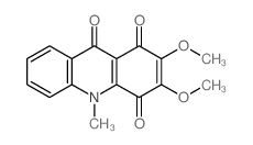 1,4,9(10H)-Acridinetrione,2,3-dimethoxy-10-methyl- Structure