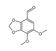 6,7-dimethoxy-1,3-benzodioxole-4-carbaldehyde Structure