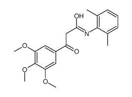 N-(2,6-dimethylphenyl)-3-oxo-3-(3,4,5-trimethoxyphenyl)propanamide结构式