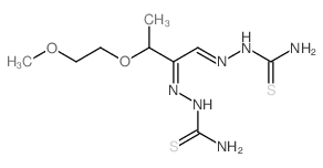 [[1-(carbamothioylhydrazinylidene)-3-(2-methoxyethoxy)butan-2-ylidene]amino]thiourea Structure