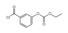 3-ethoxycarbonyloxybenzoyl chloride结构式