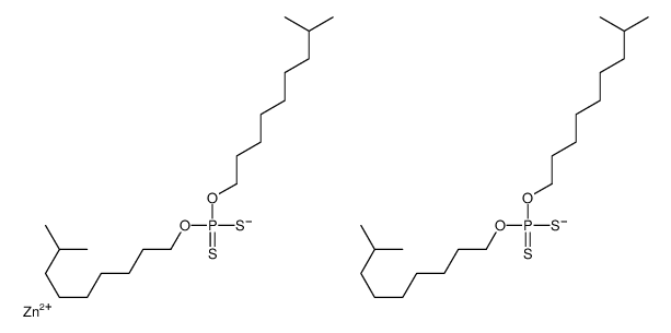 zinc isodecyl phosphorodithioate Structure