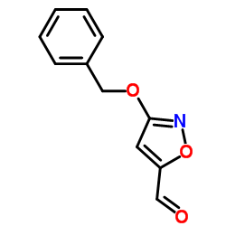 3-(苄氧基)异噁唑-5-甲醛结构式